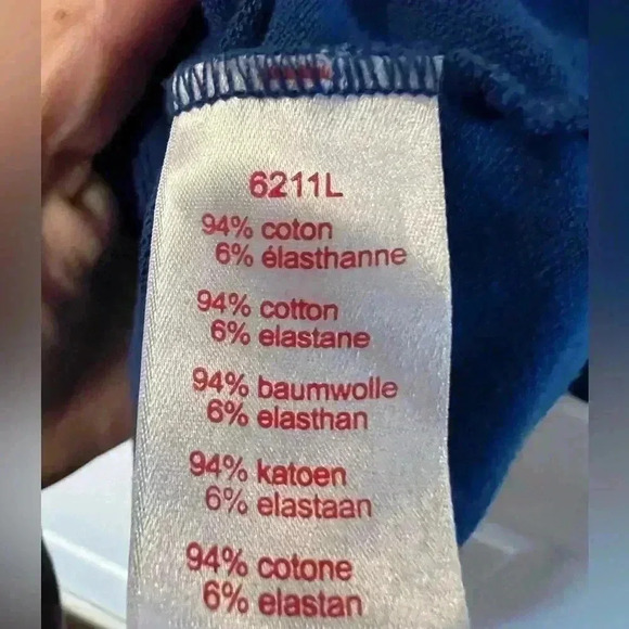 Lacoste L!ve Girls Long Sleeved Blue Dress Size XL, GUC - Picture 5 of 5